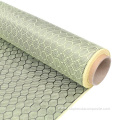 honeycomb texture carbon aramid mixed hexagon fabric